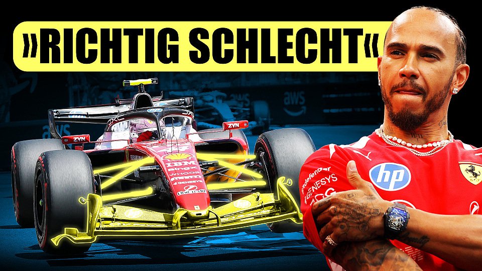 Lewis Hamilton schimpft über die Ferrari Voderachse im Qualifying Lewis Hamilton schimpft über die Ferrari Voderachse im Qualifying