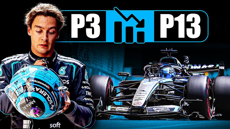 George Russell verliert in Monaco Position 3 und fällt bis auf 13 zurück George Russell verliert in Monaco Position 3 und fällt bis auf 13 zurück