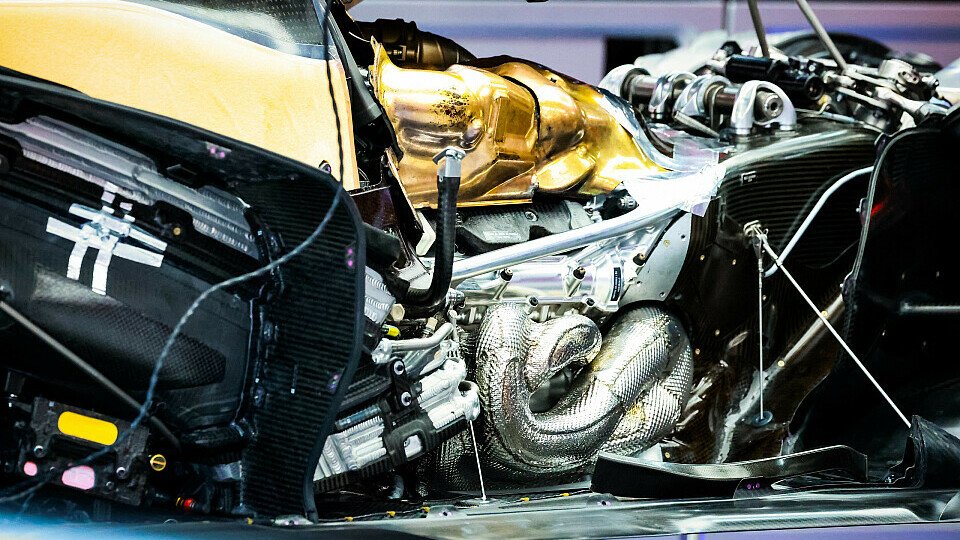 Blick auf den Motor von Red Bull Powertrains Blick auf den Motor von Red Bull Powertrains
