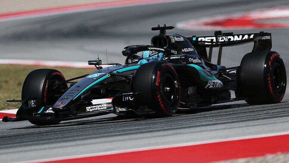 George Russell (Mercedes) im FP3 der Formel 1 in Barcelona 2026