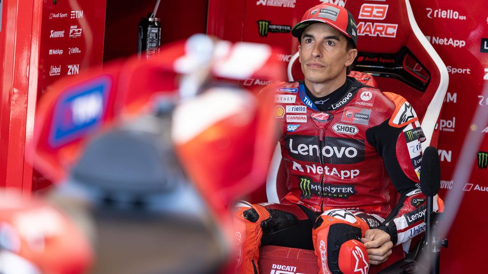 Marc Marquez in der Ducati-Box