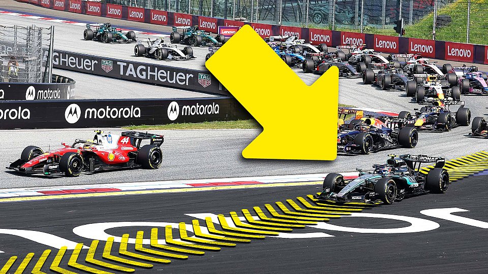 Kimi Antonelli neben der Strecke nach dem Start beim Österreich GP