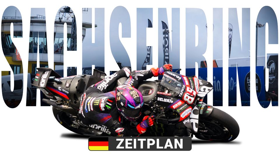 Sachsenring GP Zeitplan