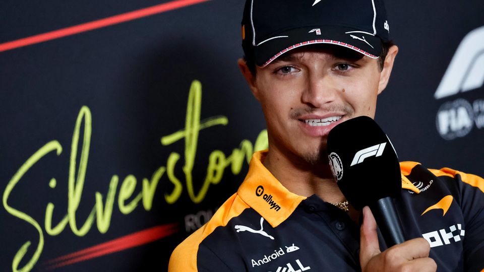 Lando Norris bei der FIA PK