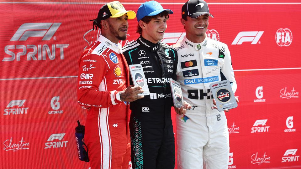 Das Sprint-Podium in Silverstone Das Sprint-Podium in Silverstone