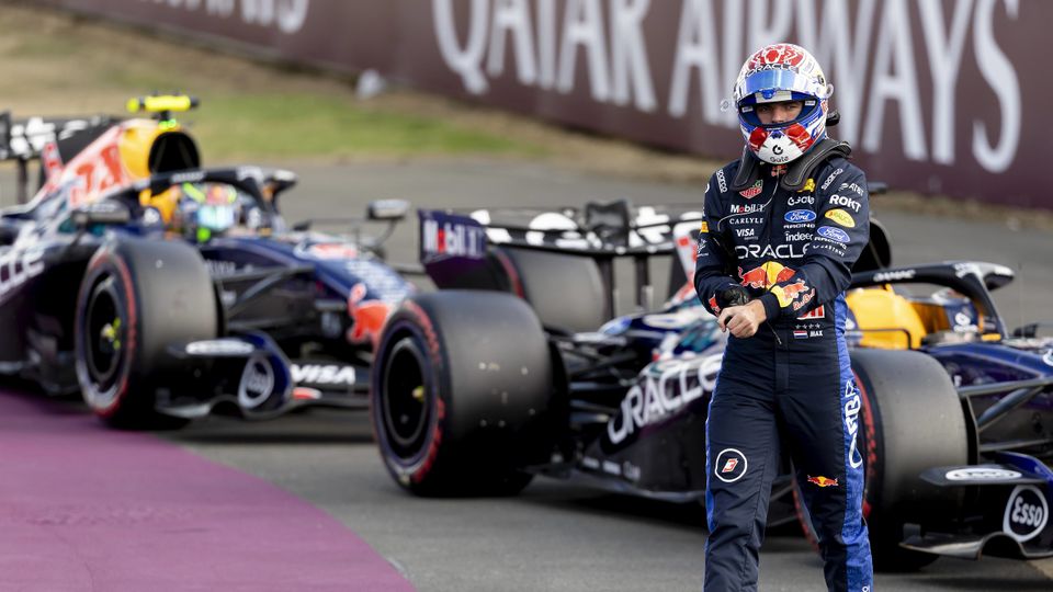 Max Verstappen in Parc ferme