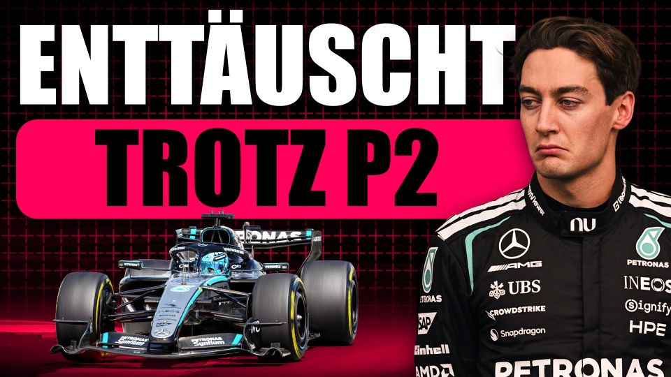 George Russell ist Enttäuscht, trotz Podiumsplatz