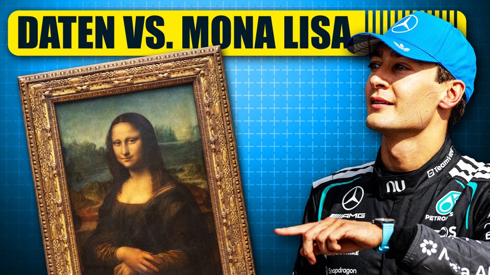 George Russell vergleicht Mona Lisa mit Formel 1 Setup George Russell vergleicht Mona Lisa mit Formel 1 Setup