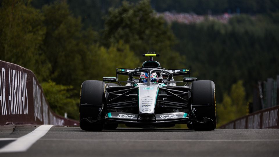 Kimi Antonelli am Freitag bei der Formel 1 in Belgien
