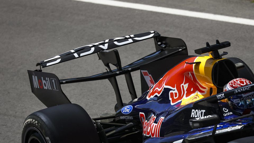 Max Verstappen (Red Bull Racing) mit geöffnetem Heckflügel beim Wochenende der Formel 1 in Montreal (Kanada)