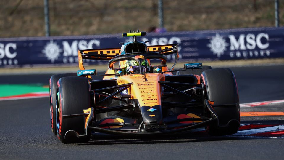 Lando Norris holt sich die Bestzeit in FP3 in Ungarn Lando Norris holt sich die Bestzeit in FP3 in Ungarn