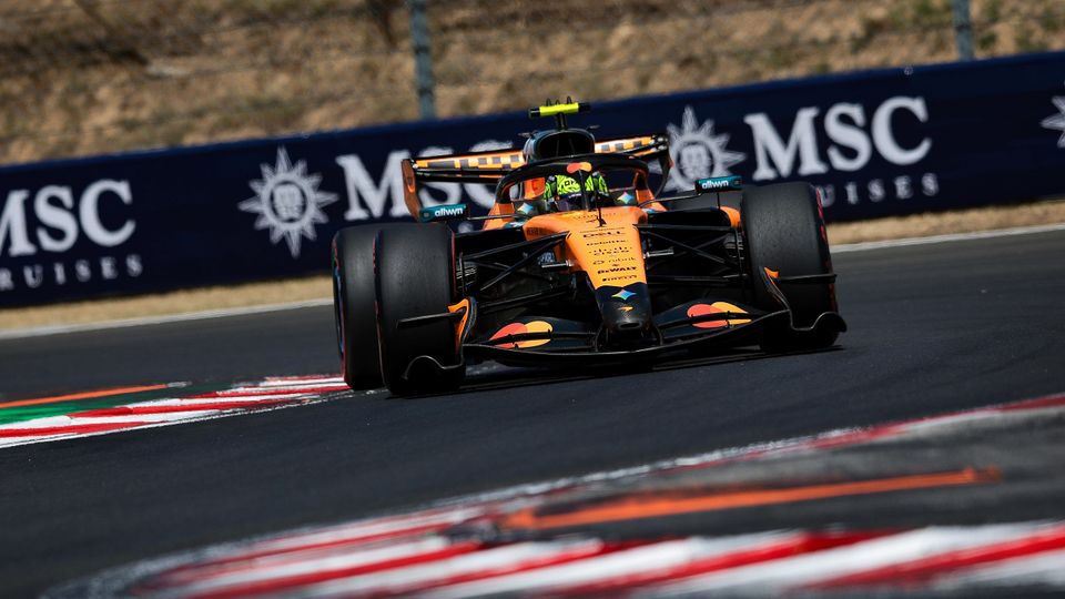 Lando Norris am Samstag bei der Formel 1 in Ungarn
