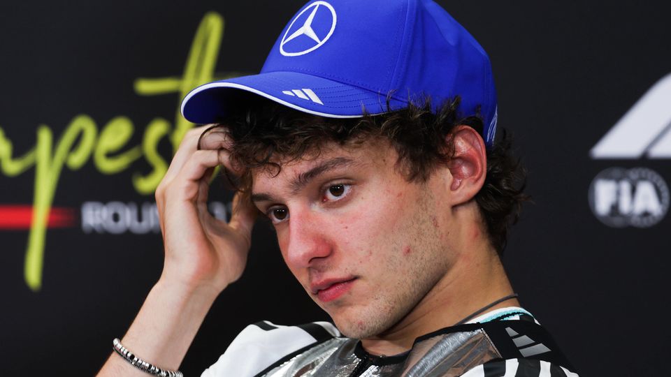 Kimi Antonelli in der FIA PK Kimi Antonelli in der FIA PK