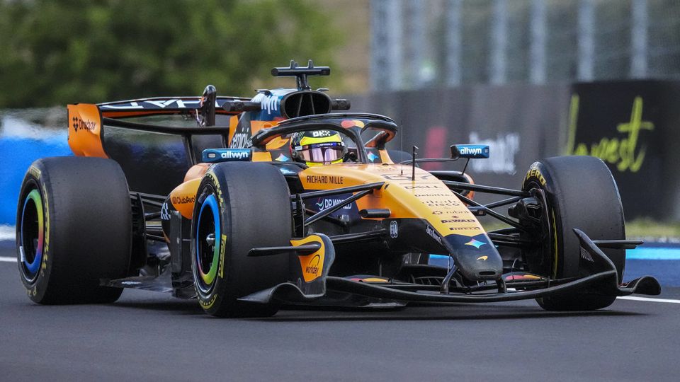 Leonardo Fornaroli fährt Macarena Flügel in FP1 Ungarn Leonardo Fornaroli fährt Macarena Flügel in FP1 Ungarn