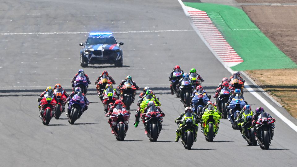 Start des MotoGP-Rennens in Silverstone Start des MotoGP-Rennens in Silverstone
