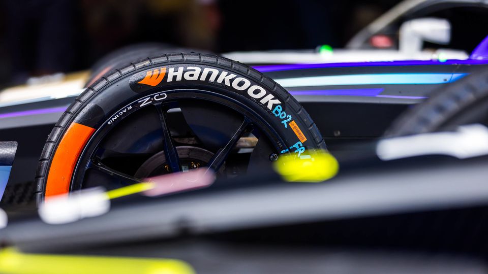 Ein Hankook-Reifen bei der Formel E in Shanghai