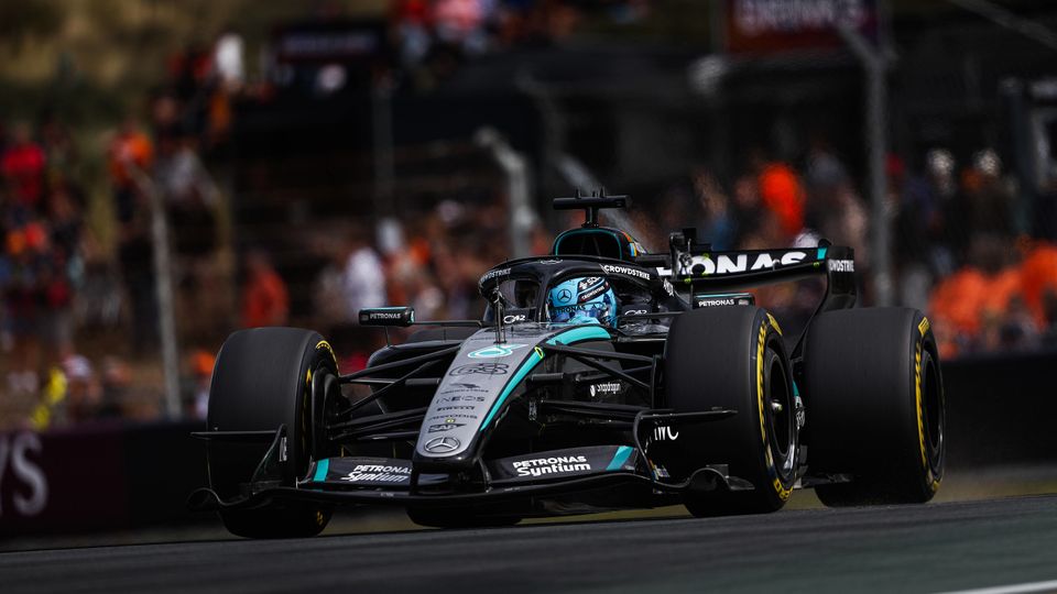 George Russell am Freitag bei der Formel 1 in den Niederlanden
George Russell am Freitag bei der Formel 1 in den Niederlanden