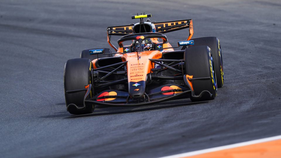 Lando Norris am Samstag bei der Formel 1 in den Niederlanden
