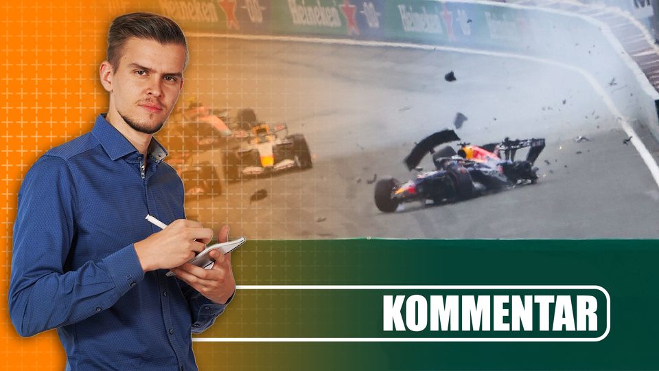Verstappen crasht in der letzten Kurve Verstappen crasht in der letzten Kurve