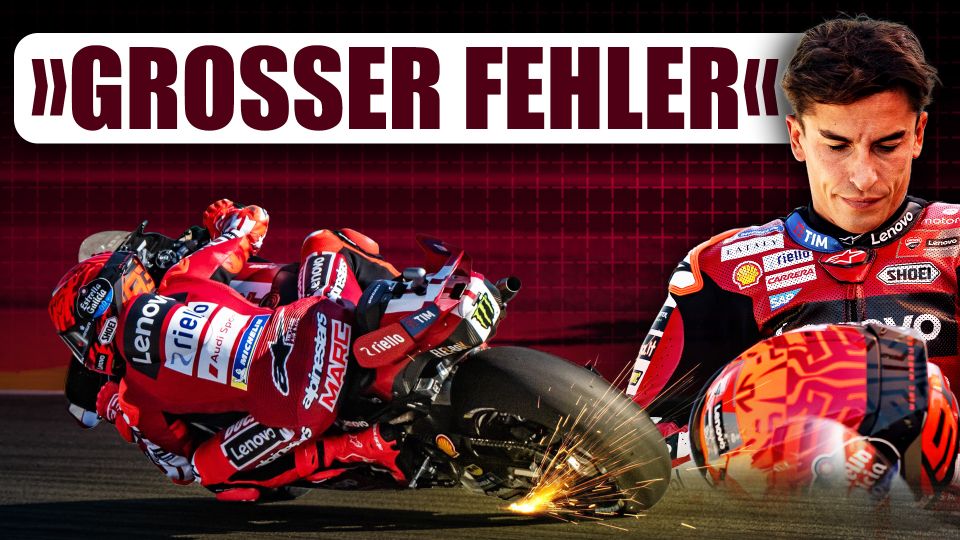 Marc Marquez unterläuft beim Start in Aragon ein großer Fehler Marc Marquez unterläuft beim Start in Aragon ein großer Fehler