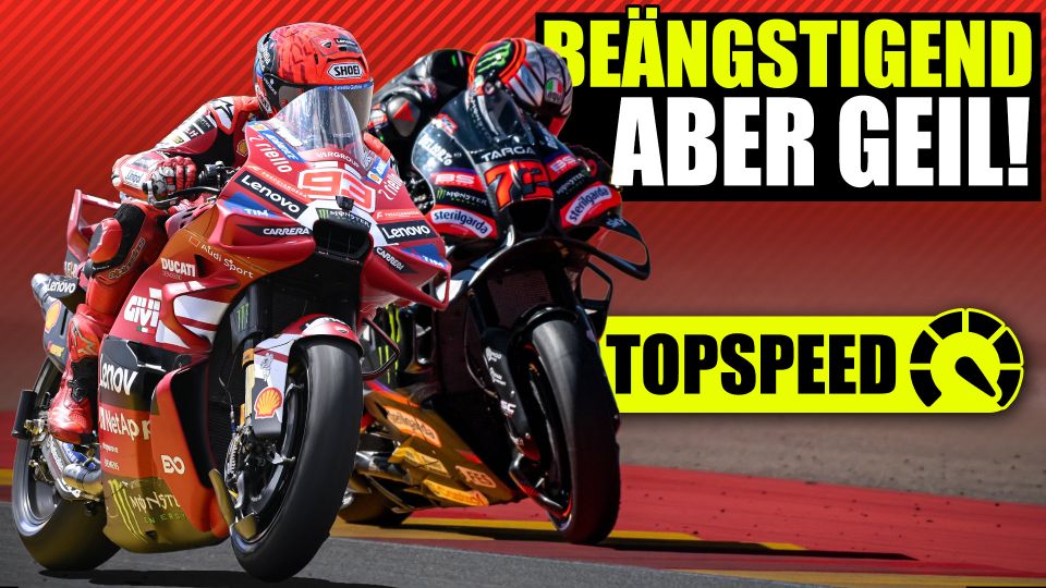 Marc Marquez und Marco Bezzecchi liefern sich in Aragon ein beängstigendes Topspeed-Duell Marc Marquez und Marco Bezzecchi liefern sich in Aragon ein beängstigendes Topspeed-Duell