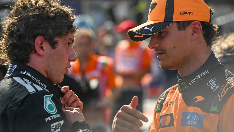 Lando Norris und Kimi Antonelli schlagen nach dem Rennen in Ungarn ein