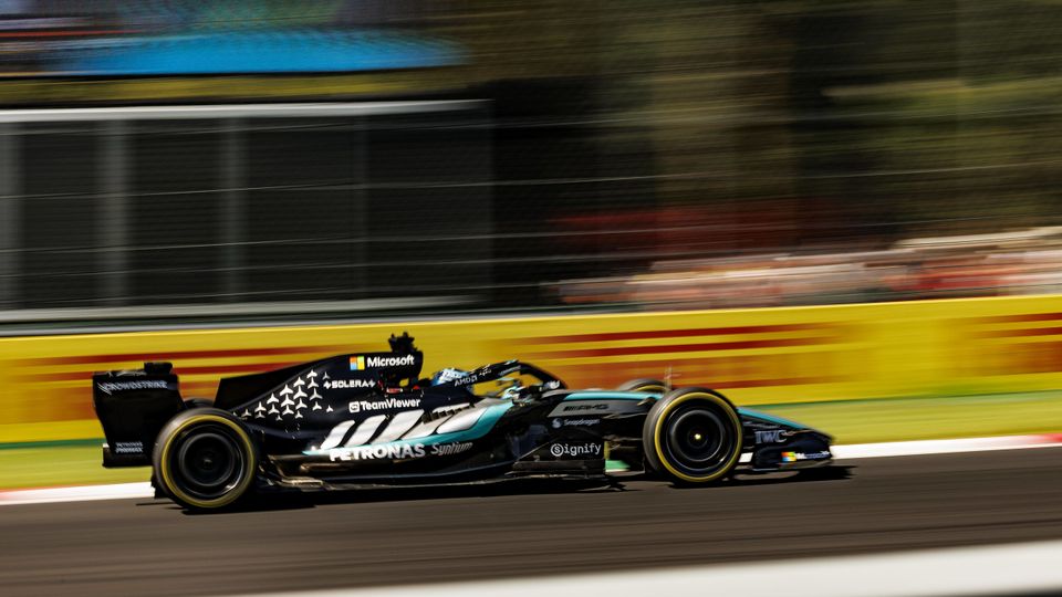 George Russell in Monza