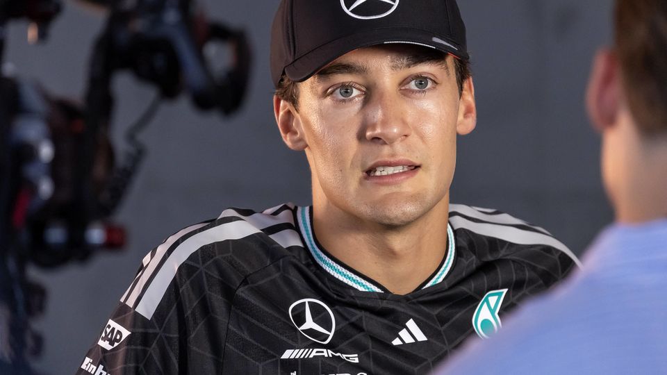 George Russell bei Interviews in Monza