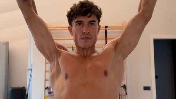Marc Marquez beim Krafttraining