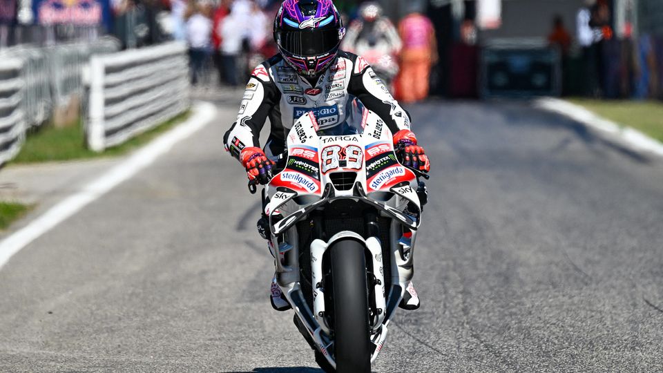 Jorge Martin mit Speziallackierung auf seiner MotoGP-Aprilia in Misano.