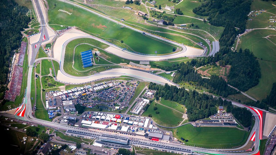 Der Red Bull Ring aus der Vogelperspektive. Der Red Bull Ring aus der Vogelperspektive.