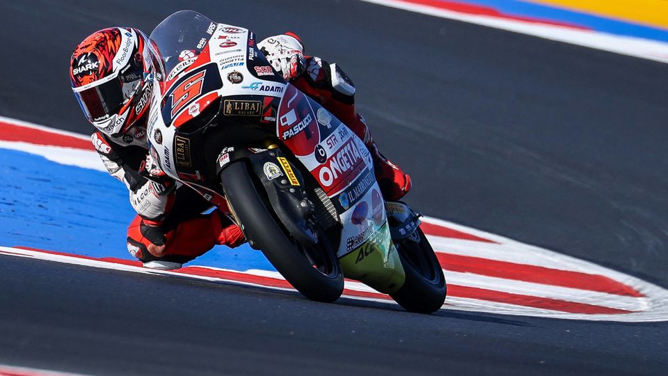 Leo Rammerstorfer bei der Moto3 in Misano. Leo Rammerstorfer bei der Moto3 in Misano.