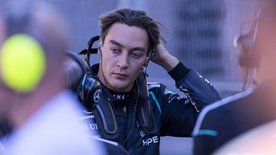 George Russell in Spanien George Russell in Spanien