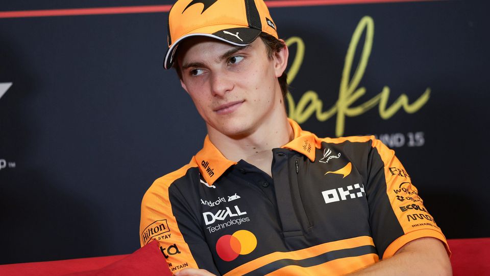Oscar Piastri in der FIA-Pressekonferenz Oscar Piastri in der FIA-Pressekonferenz