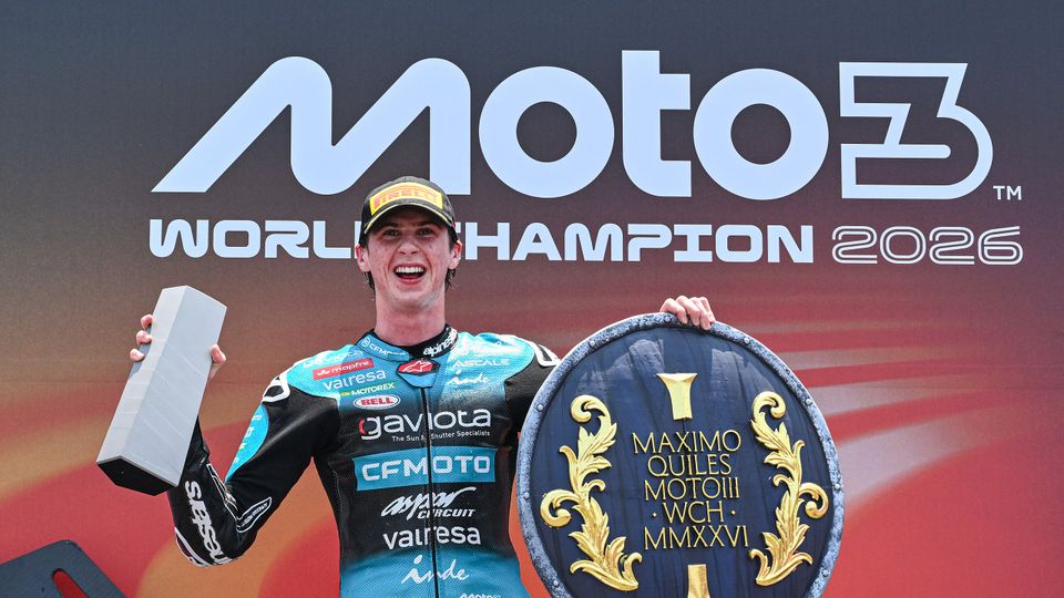 Maximo Quiles wurde in Indonesien Moto3-Weltmeister 2026, Foto: MotoGP Press Maximo Quiles wurde in Indonesien Moto3-Weltmeister 2026, Foto: MotoGP Press