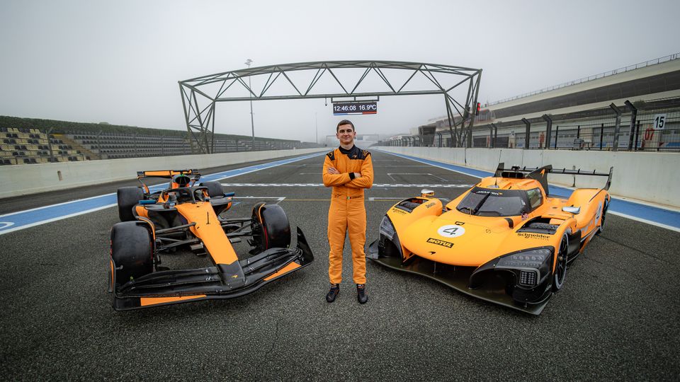 Leonardo Fornaroli mit McLaren-Autos Leonardo Fornaroli mit McLaren-Autos