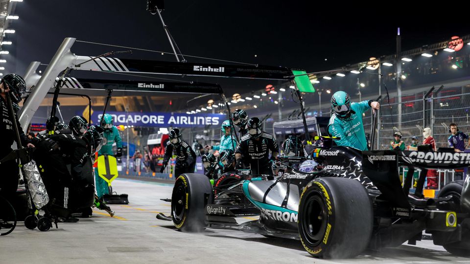Kimi Antonelli im Rennen der Formel 1 in Singapur 2026 Kimi Antonelli im Rennen der Formel 1 in Singapur 2026