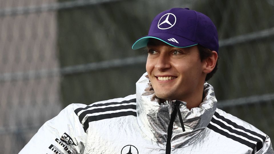 George Russell bei der Formel 1 in Singapur George Russell bei der Formel 1 in Singapur