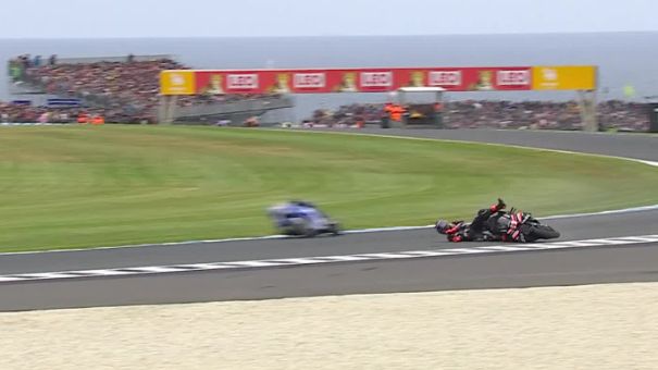 Jorge Martins Hoffnungen auf den Sieg endeten im Kies von Kurve acht, Foto: MotoGP.com/Screenshot Jorge Martins Hoffnungen auf den Sieg endeten im Kies von Kurve acht, Foto: MotoGP.com/Screenshot
