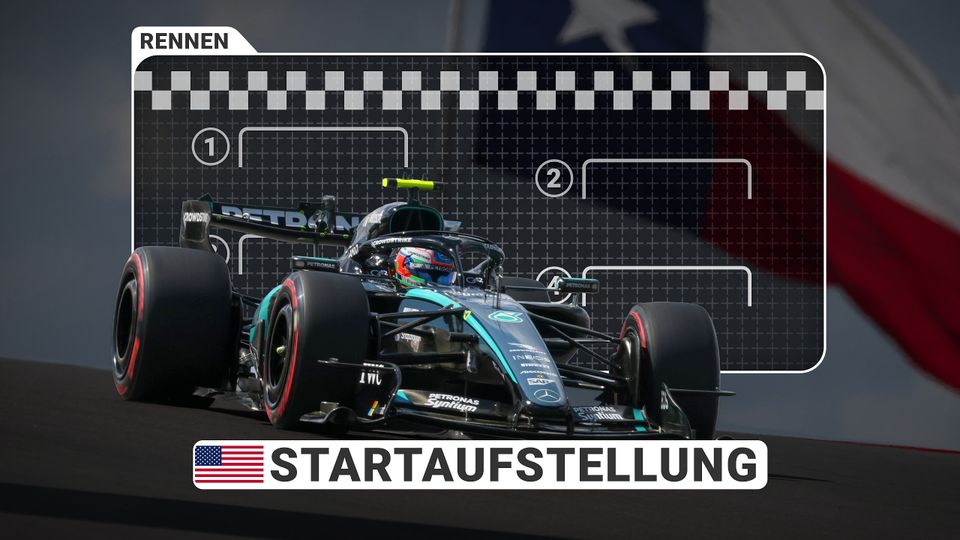 Die Startaufstellung zum USA GP Die Startaufstellung zum USA GP