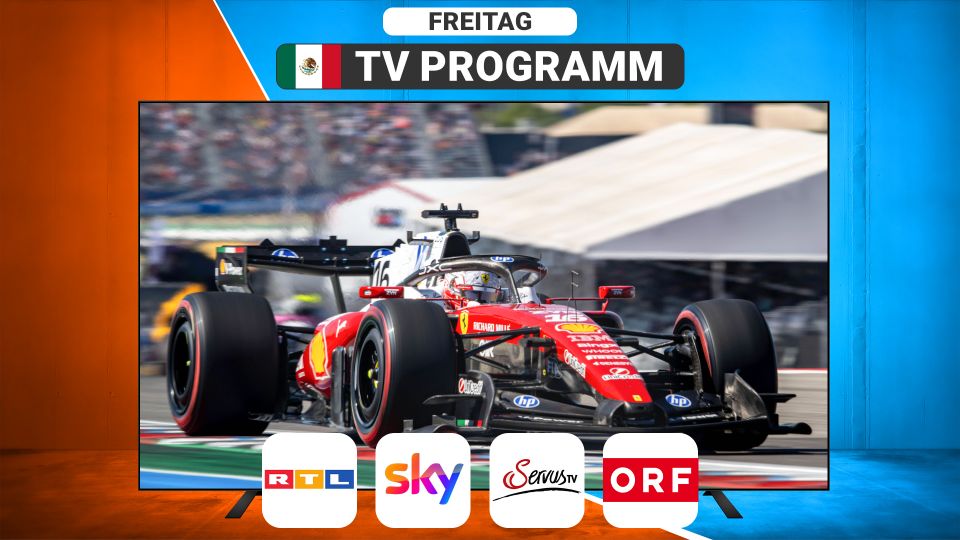 TV-Programm: Formel-1 in Mexico am Freitag TV-Programm: Formel-1 in Mexico am Freitag