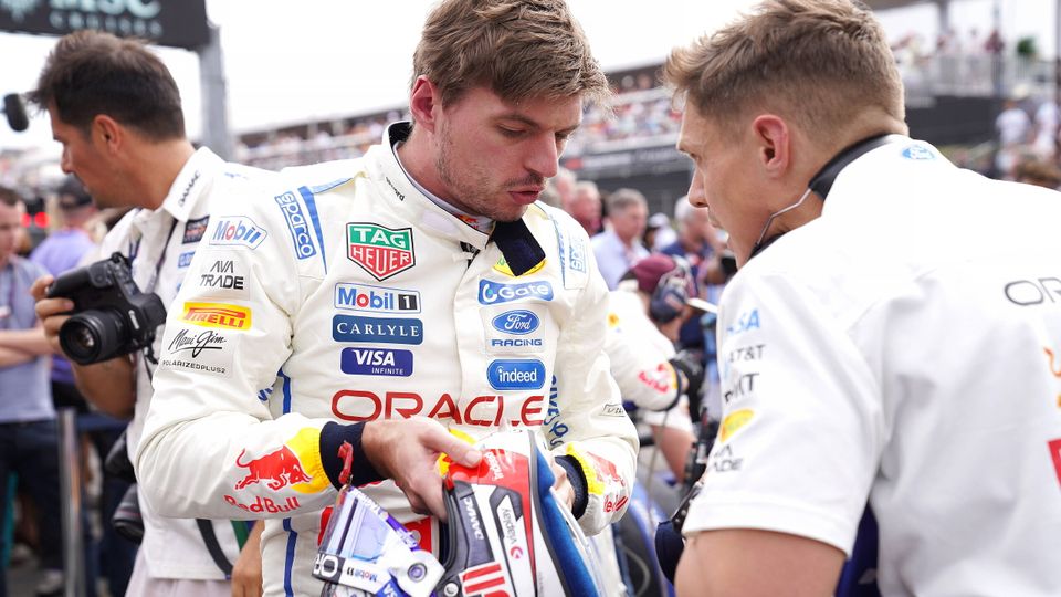 Max Verstappen vor dem Grand Prix der USA auf der Startaufstellung