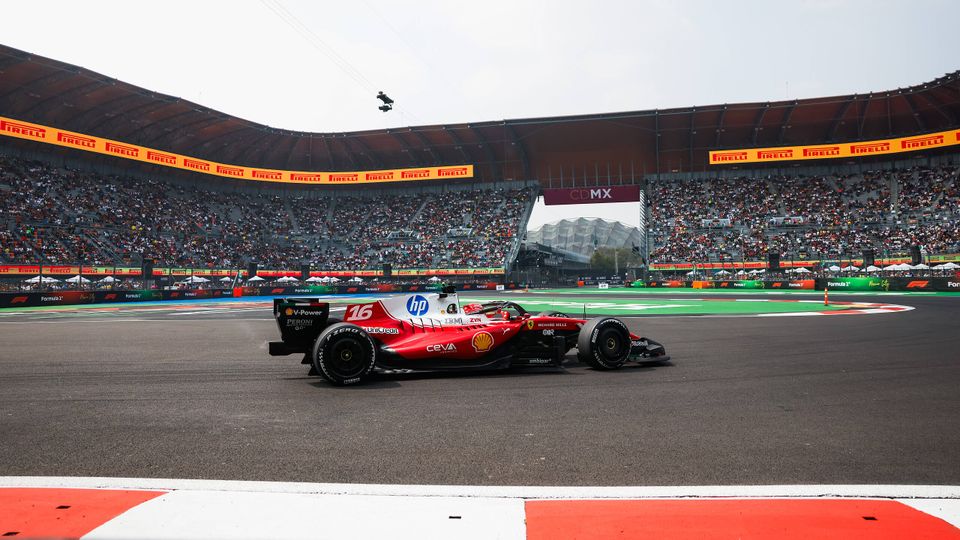 Charles Leclerc am Freitag bei der Formel 1 in Mexiko
