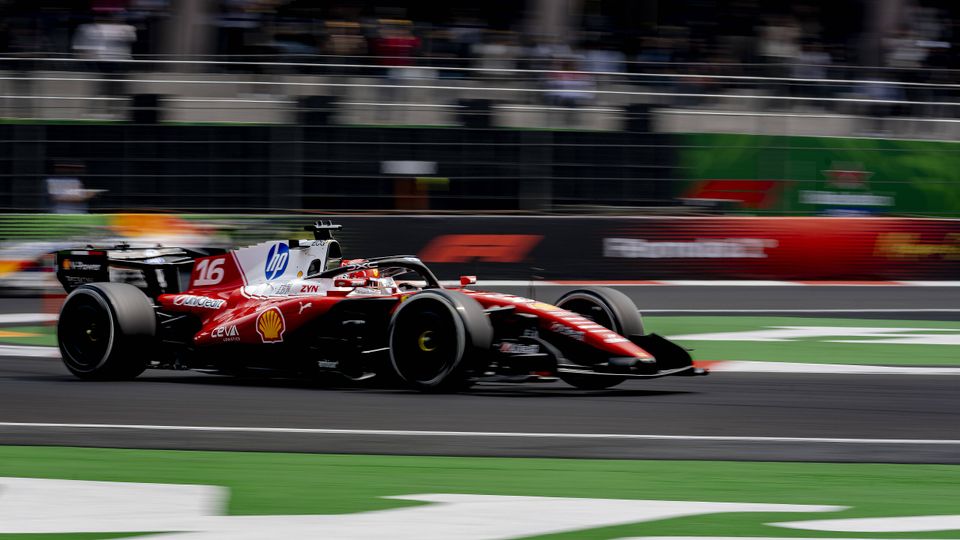 Charles Leclerc am Freitag bei der Formel 1 in Mexiko
