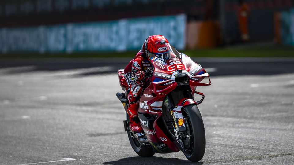 Marc Marquez erlebte ein holpriges FP2, Foto: Ducati Media Marc Marquez erlebte ein holpriges FP2, Foto: Ducati Media